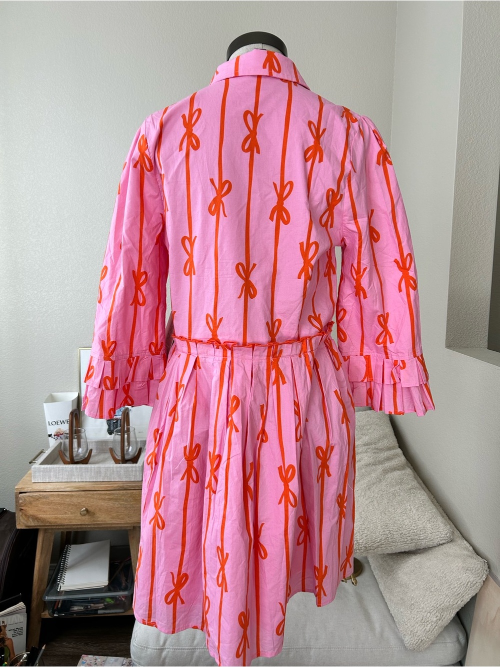 Ivy City Co Pink Button-Front Dress - Picture 6 of 11
